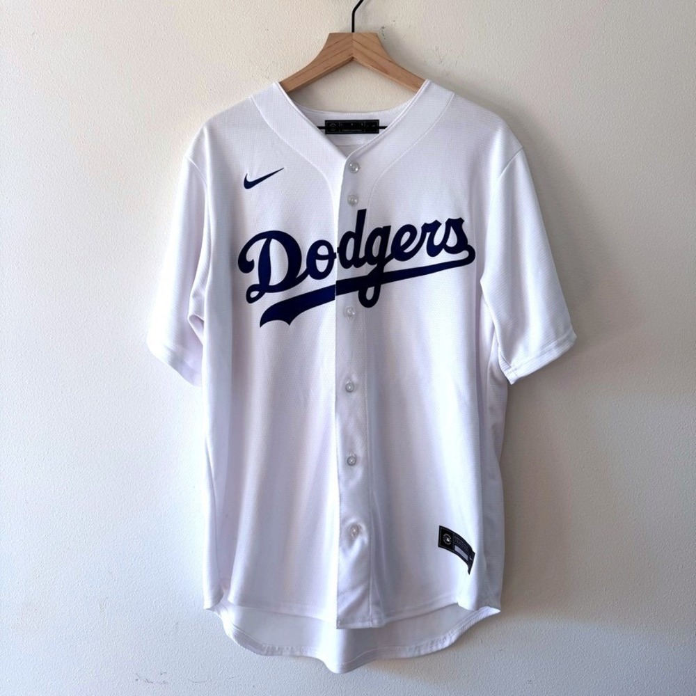 Nike Los Angeles Dodgers‎ Cody Bellinger 35 MLB Baseball Jersey Mens Large White